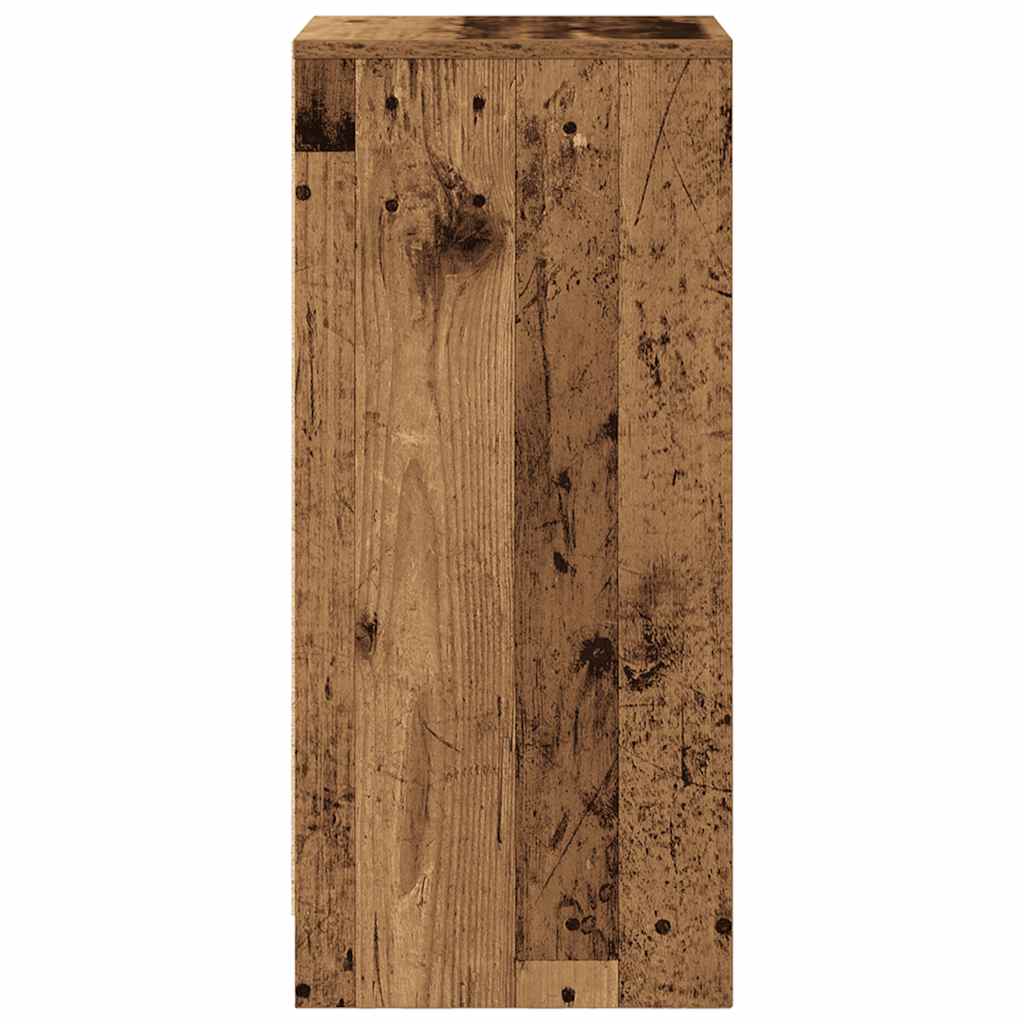 Dressoir 29,5x34x76 cm bewerkt hout oud houtkleurig is nu te koop bij PeponiXL, paradijselijk wonen!