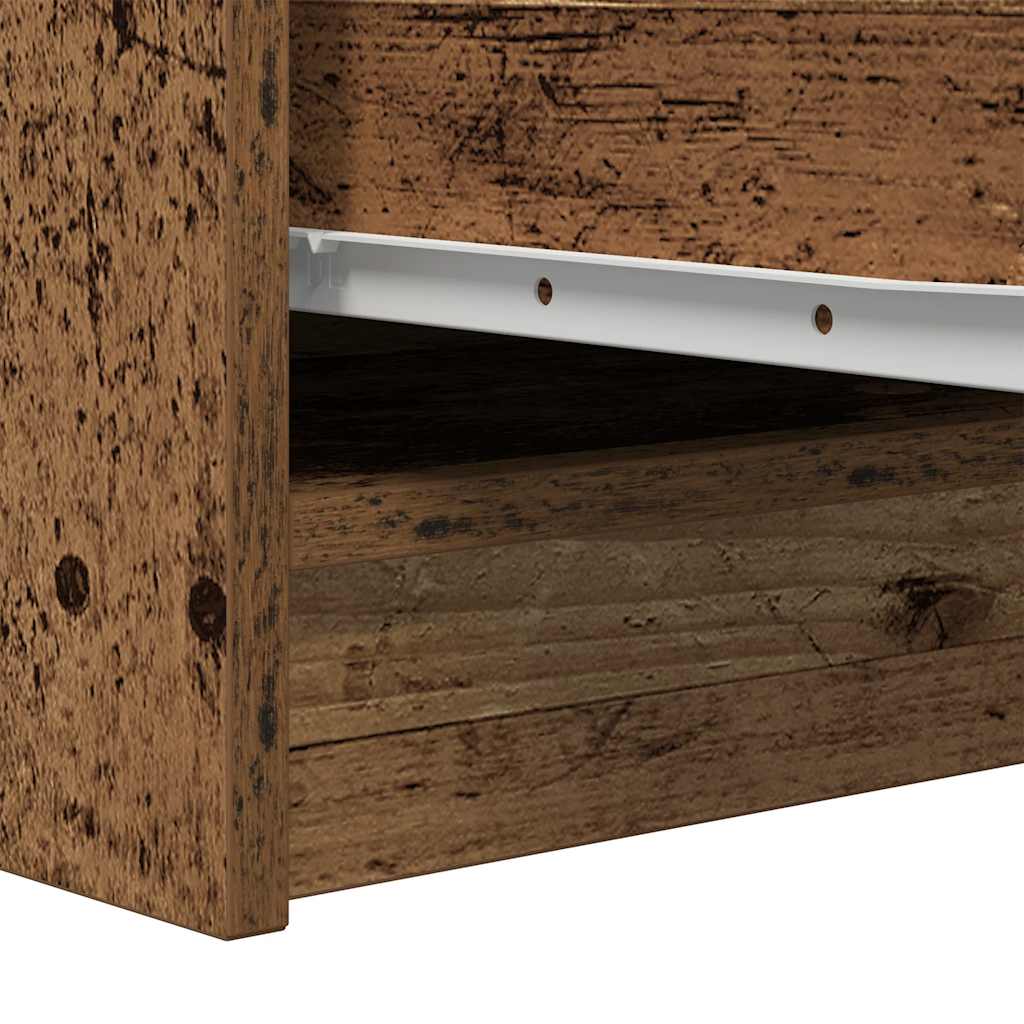 Dressoir 29,5x34x76 cm bewerkt hout oud houtkleurig is nu te koop bij PeponiXL, paradijselijk wonen!