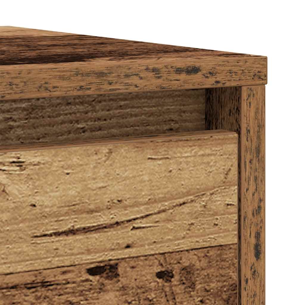 Dressoir 29,5x34x76 cm bewerkt hout oud houtkleurig is nu te koop bij PeponiXL, paradijselijk wonen!