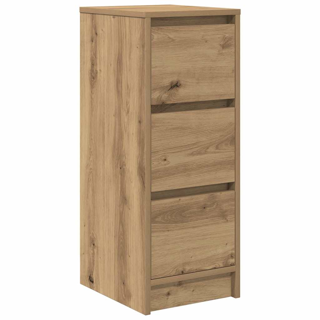 Dressoir 29,5x34x76 cm bewerkt hout artisanaal eikenkleur is nu te koop bij PeponiXL, paradijselijk wonen!