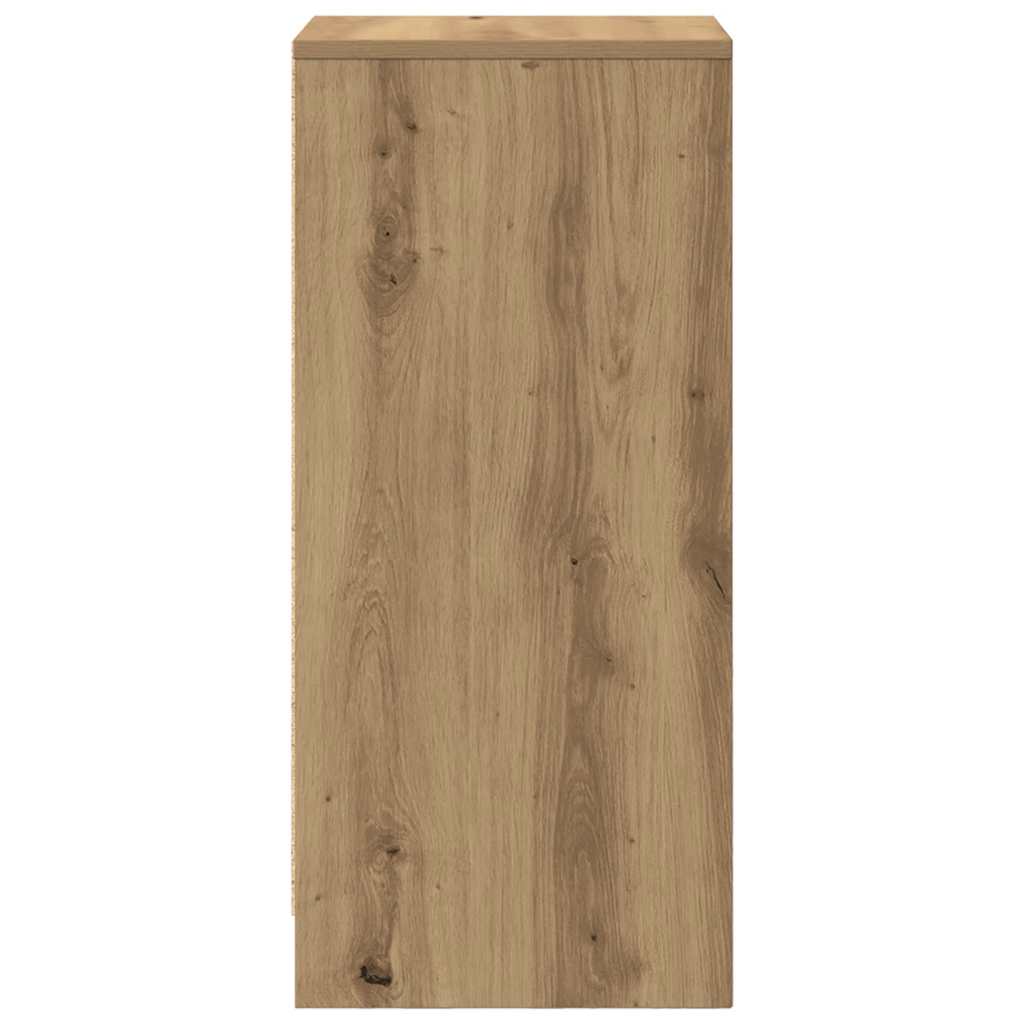Dressoir 29,5x34x76 cm bewerkt hout artisanaal eikenkleur is nu te koop bij PeponiXL, paradijselijk wonen!