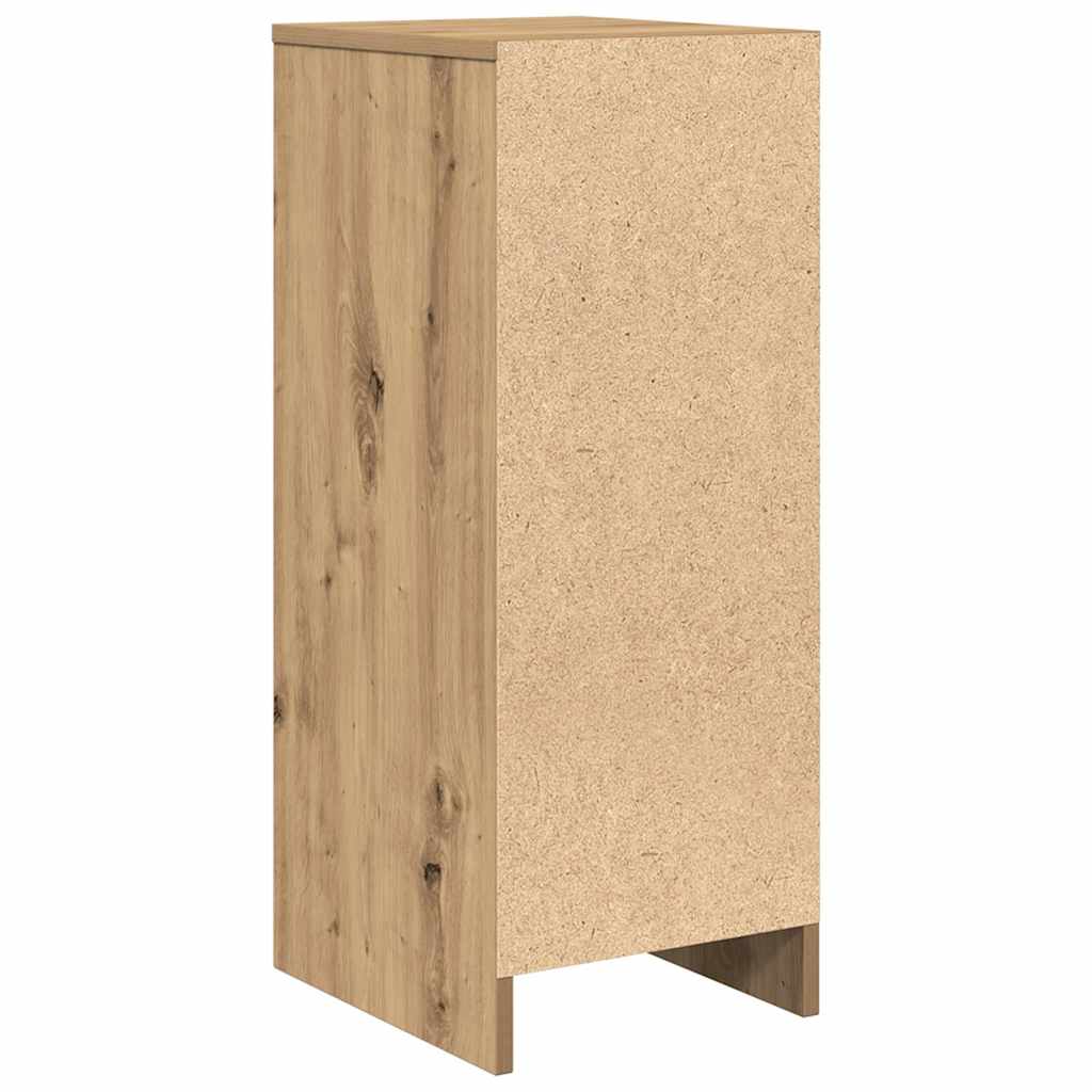 Dressoir 29,5x34x76 cm bewerkt hout artisanaal eikenkleur is nu te koop bij PeponiXL, paradijselijk wonen!