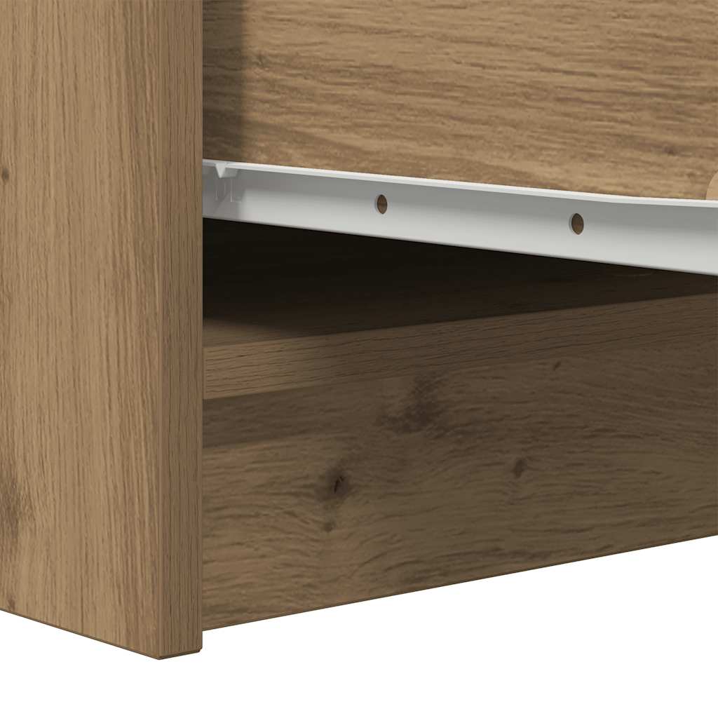 Dressoir 29,5x34x76 cm bewerkt hout artisanaal eikenkleur is nu te koop bij PeponiXL, paradijselijk wonen!