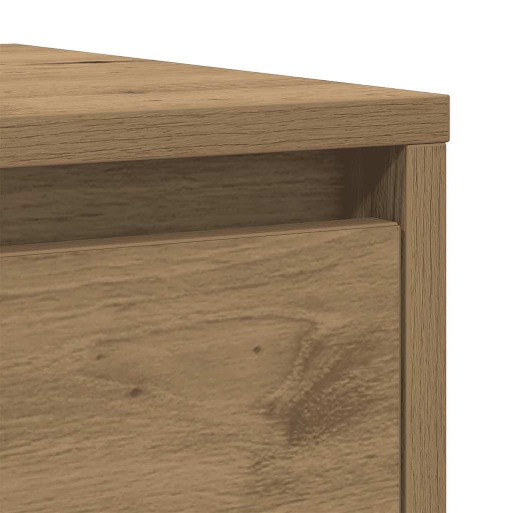 Dressoir 29,5x34x76 cm bewerkt hout artisanaal eikenkleur is nu te koop bij PeponiXL, paradijselijk wonen!