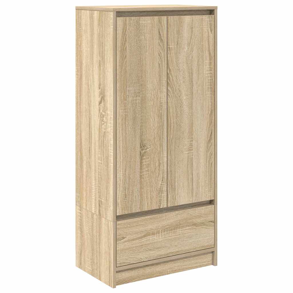 Kast met lade 55,5x34x119,5 cm spaanplaat sonoma eikenkleurig is nu te koop bij PeponiXL, paradijselijk wonen!