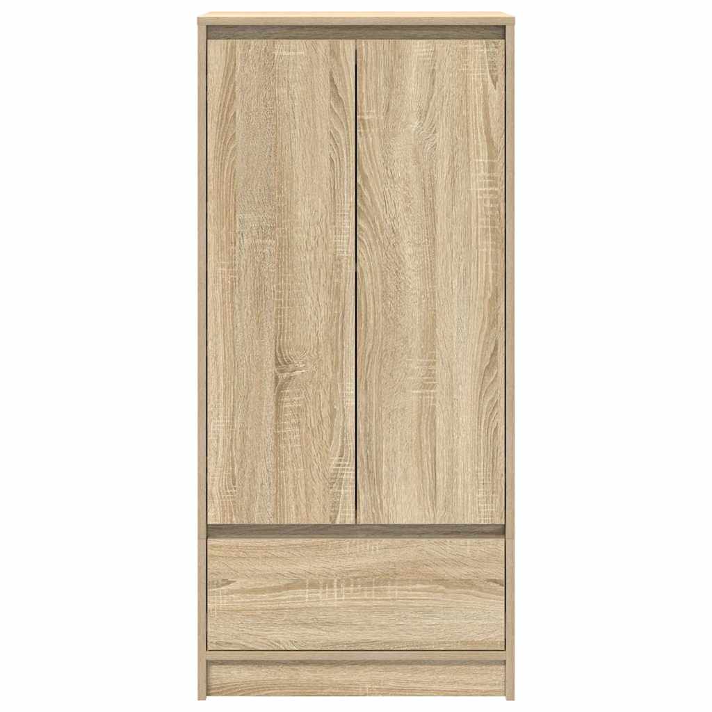 Kast met lade 55,5x34x119,5 cm spaanplaat sonoma eikenkleurig is nu te koop bij PeponiXL, paradijselijk wonen!