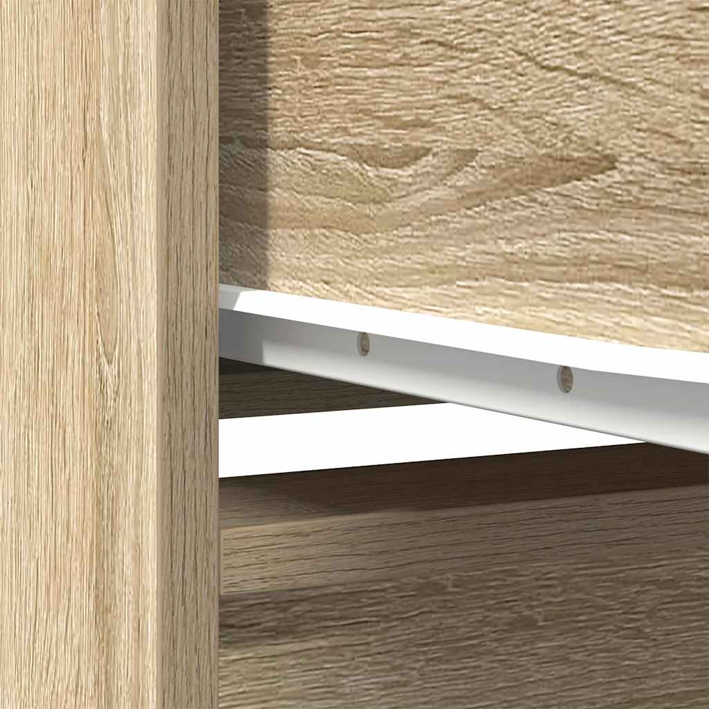 Kast met lade 55,5x34x119,5 cm spaanplaat sonoma eikenkleurig is nu te koop bij PeponiXL, paradijselijk wonen!