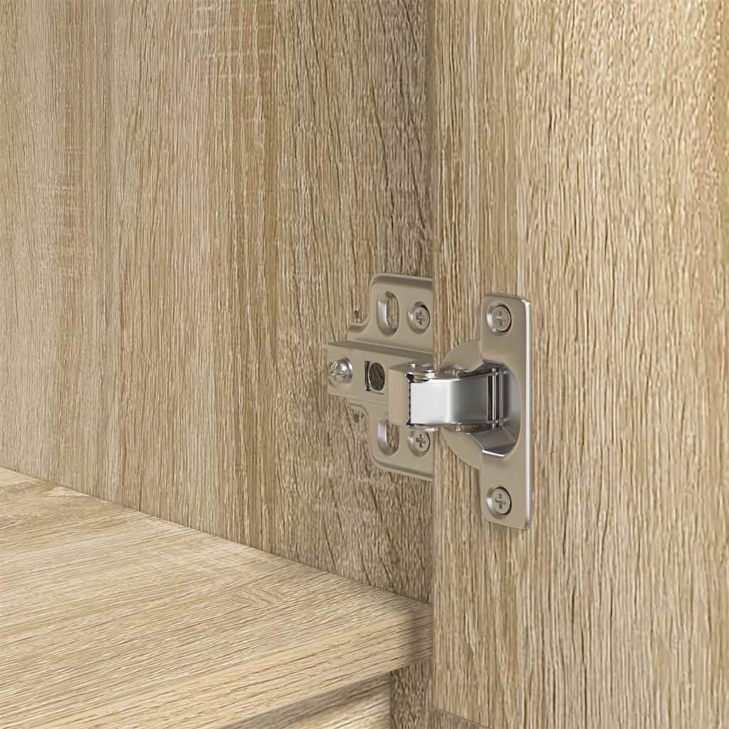 Kast met lade 55,5x34x119,5 cm spaanplaat sonoma eikenkleurig is nu te koop bij PeponiXL, paradijselijk wonen!