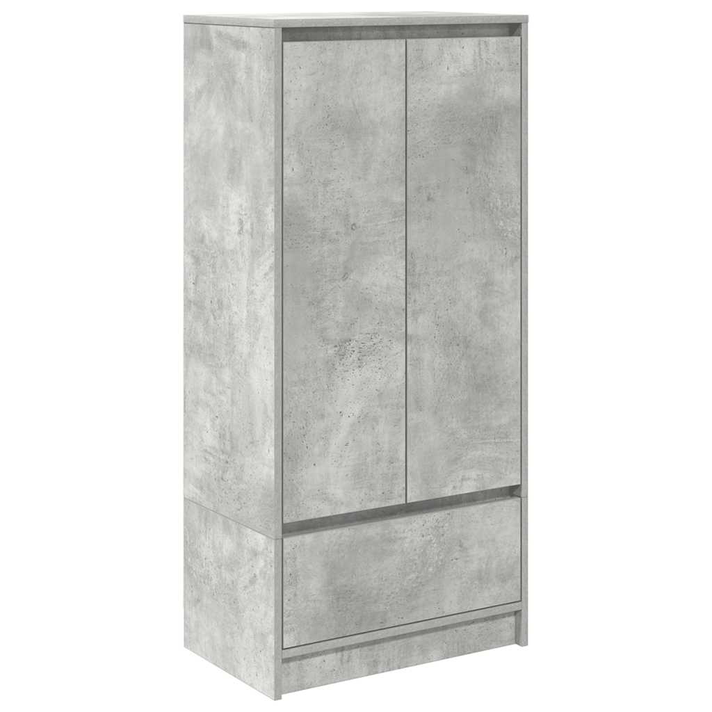 Kast met lade 55,5x34x119,5 cm spaanplaat betongrijs is nu te koop bij PeponiXL, paradijselijk wonen!