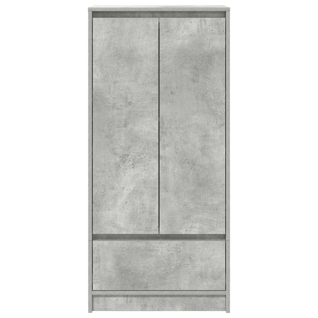 Kast met lade 55,5x34x119,5 cm spaanplaat betongrijs is nu te koop bij PeponiXL, paradijselijk wonen!