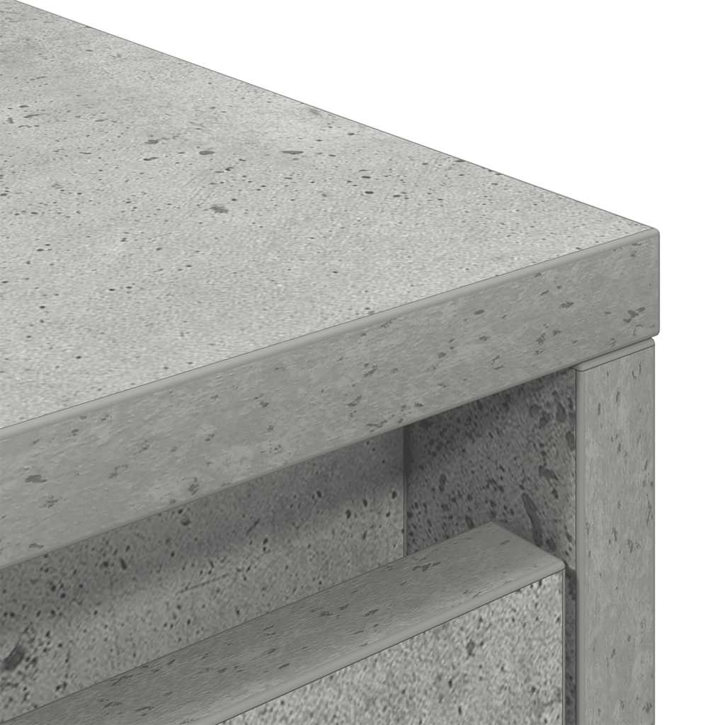 Kast met lade 55,5x34x119,5 cm spaanplaat betongrijs is nu te koop bij PeponiXL, paradijselijk wonen!