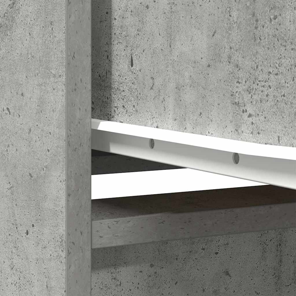 Kast met lade 55,5x34x119,5 cm spaanplaat betongrijs is nu te koop bij PeponiXL, paradijselijk wonen!