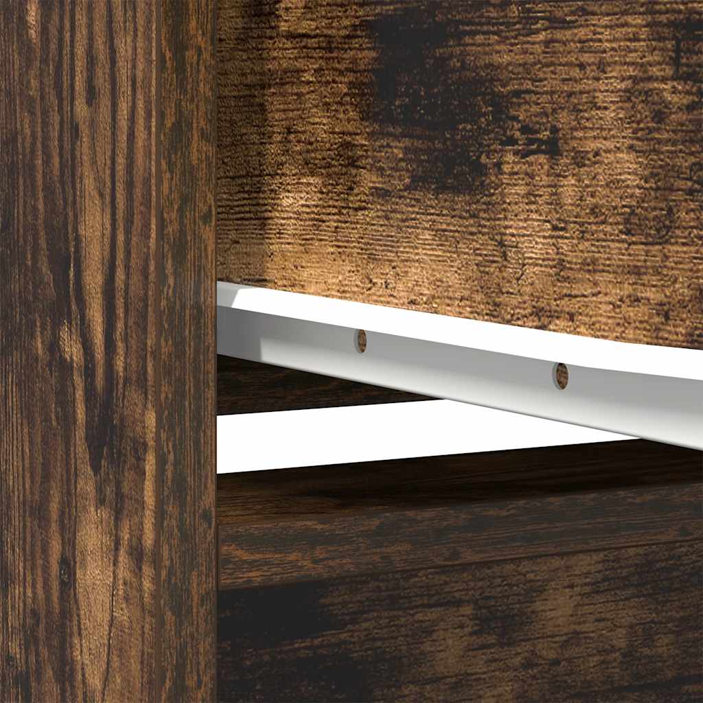 Kast met lade 55,5x34x119,5 cm spaanplaat gerookt eikenkleurig is nu te koop bij PeponiXL, paradijselijk wonen!