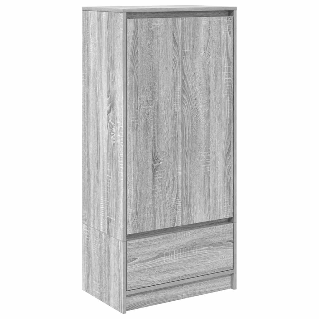 Kast met lade 55,5x34x119,5 cm spaanplaat grijs Sonoma is nu te koop bij PeponiXL, paradijselijk wonen!