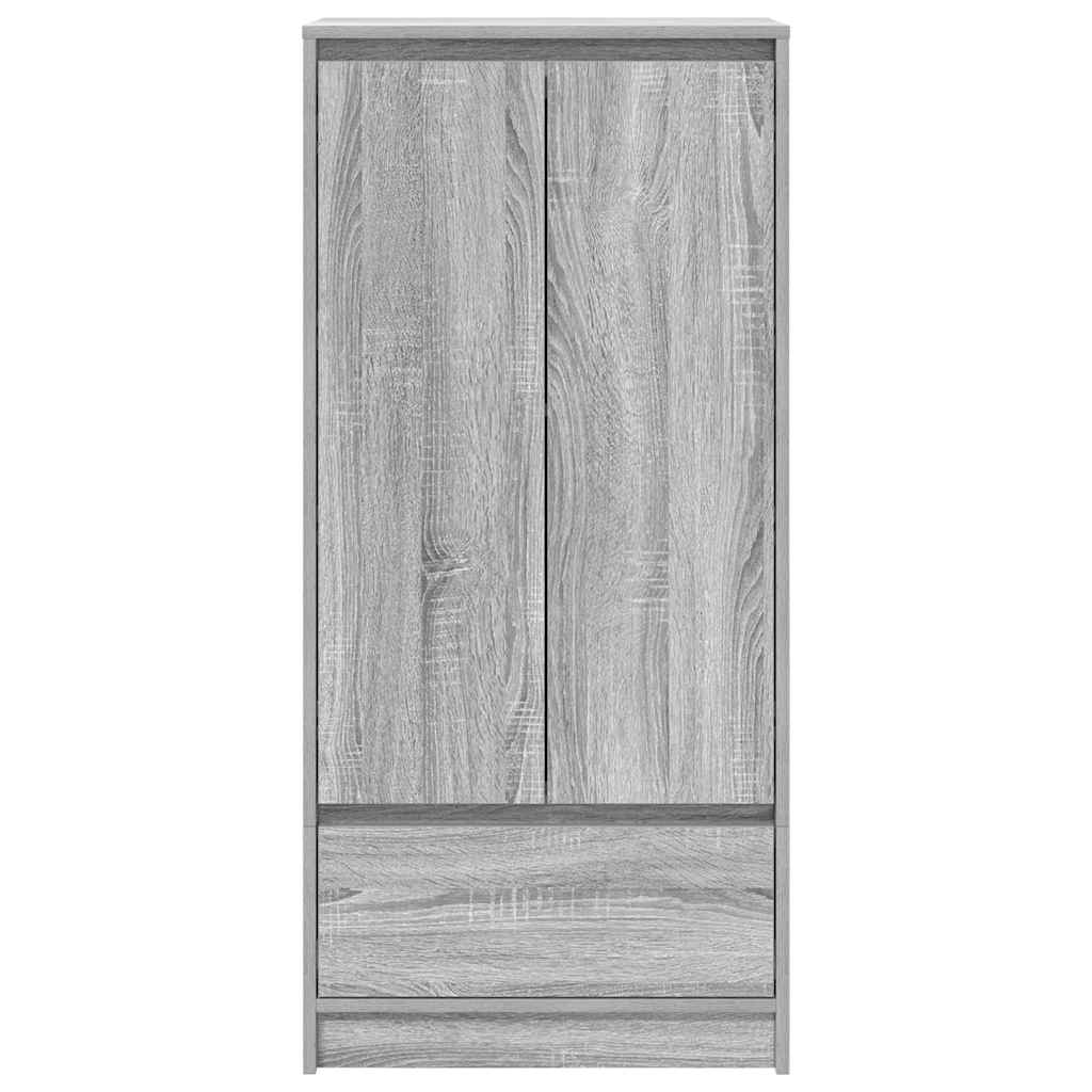 Kast met lade 55,5x34x119,5 cm spaanplaat grijs Sonoma is nu te koop bij PeponiXL, paradijselijk wonen!