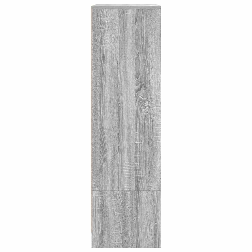 Kast met lade 55,5x34x119,5 cm spaanplaat grijs Sonoma is nu te koop bij PeponiXL, paradijselijk wonen!