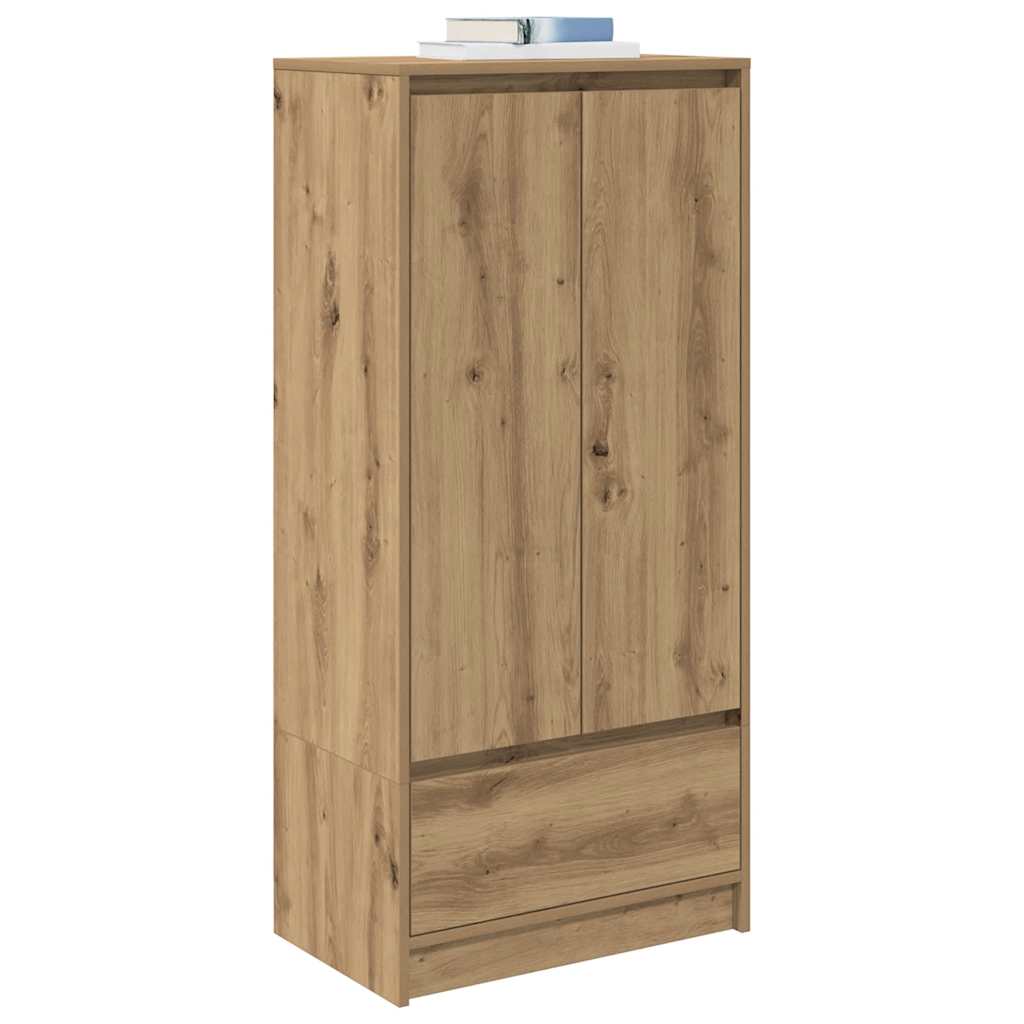Kast met lade spaanplaat ambachtelijk eikenkleurig is nu te koop bij PeponiXL, paradijselijk wonen!