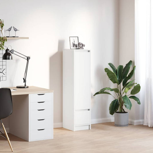 Highboard 29,5x34x119,5 cm spaanplaat wit is nu te koop bij PeponiXL, paradijselijk wonen!