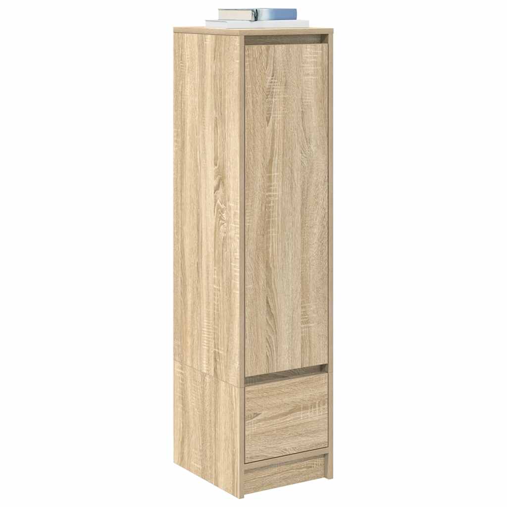 Highboard 29,5x34x119,5 cm spaanplaat sonoma eikenkleurig is nu te koop bij PeponiXL, paradijselijk wonen!