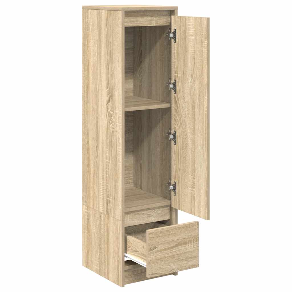 Highboard 29,5x34x119,5 cm spaanplaat sonoma eikenkleurig is nu te koop bij PeponiXL, paradijselijk wonen!