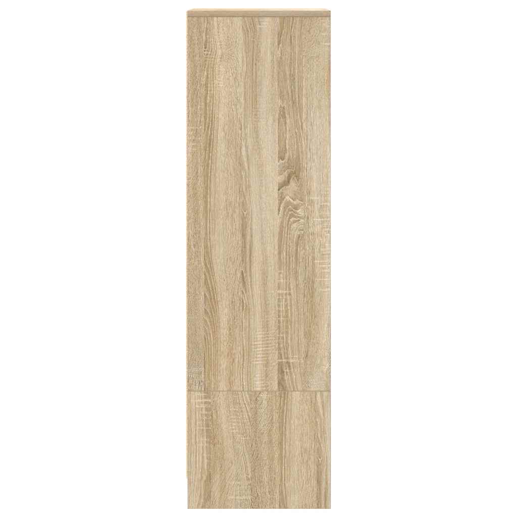 Highboard 29,5x34x119,5 cm spaanplaat sonoma eikenkleurig is nu te koop bij PeponiXL, paradijselijk wonen!