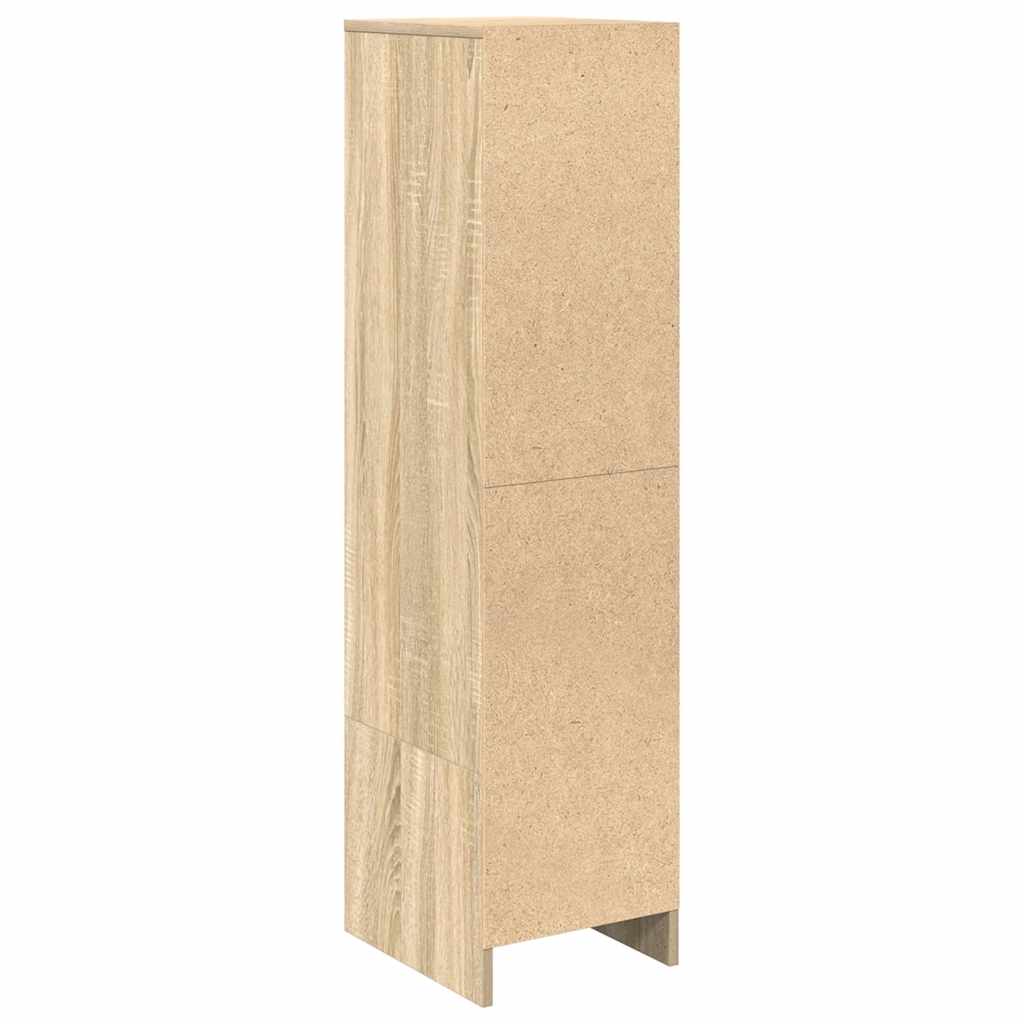 Highboard 29,5x34x119,5 cm spaanplaat sonoma eikenkleurig is nu te koop bij PeponiXL, paradijselijk wonen!
