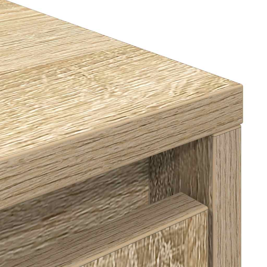 Highboard 29,5x34x119,5 cm spaanplaat sonoma eikenkleurig is nu te koop bij PeponiXL, paradijselijk wonen!