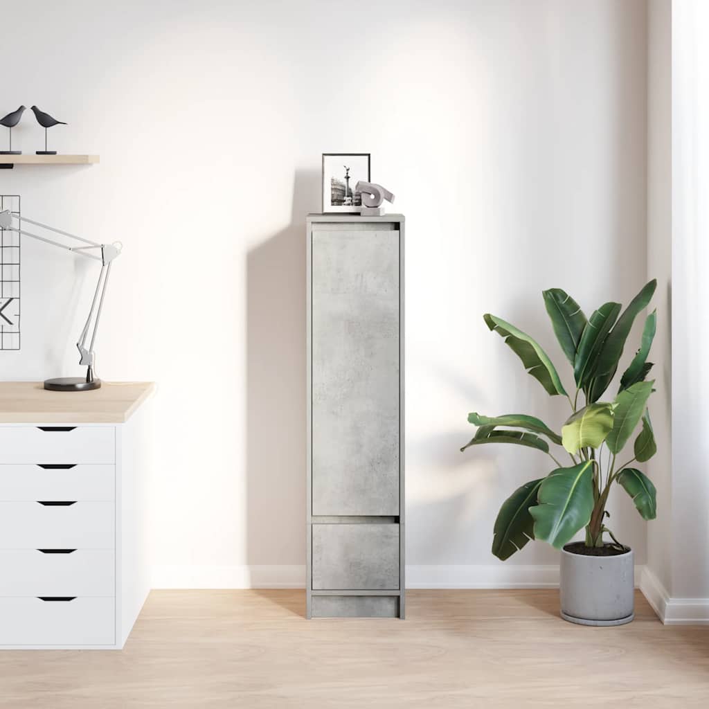 Highboard 29,5x34x119,5 cm spaanplaat betongrijs is nu te koop bij PeponiXL, paradijselijk wonen!