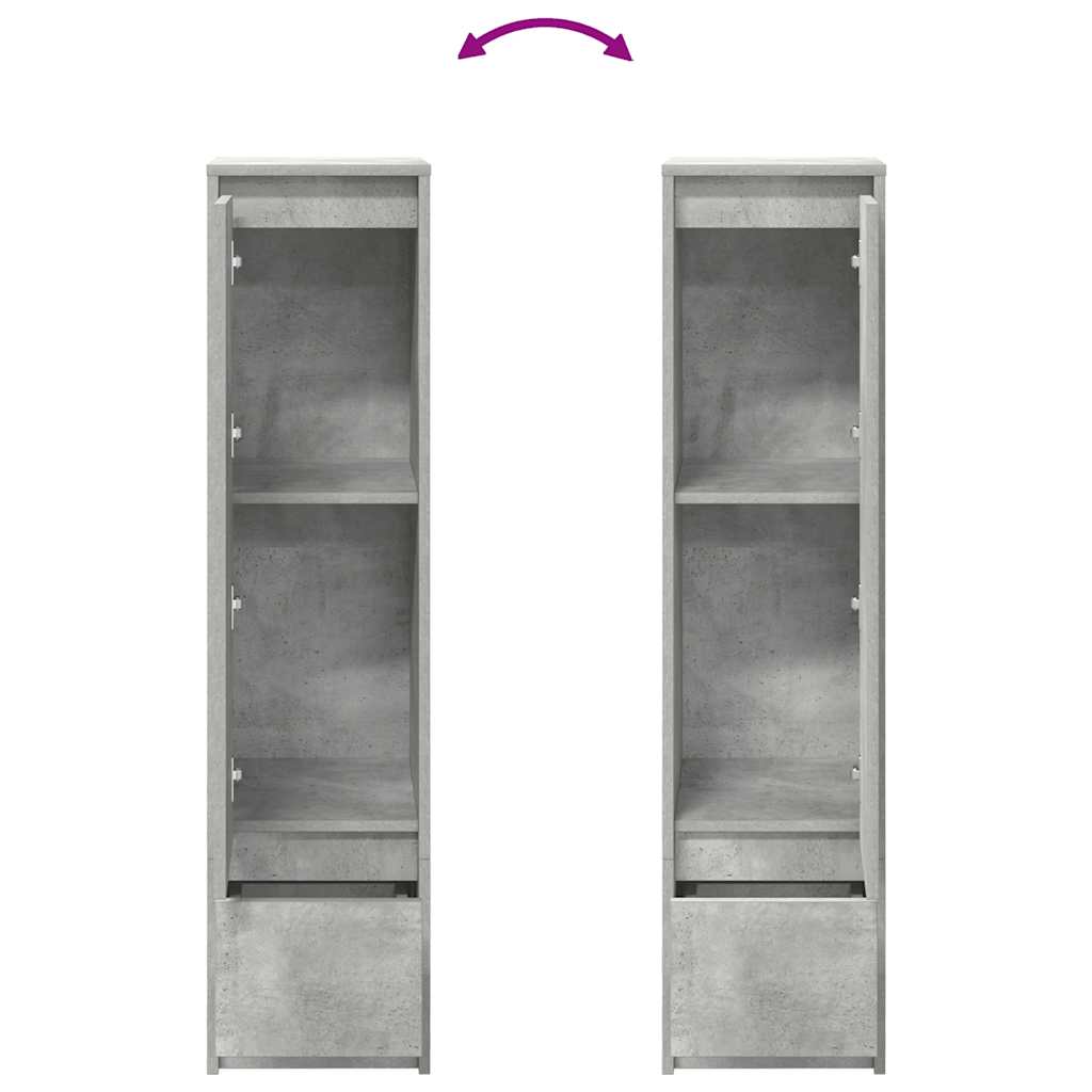 Highboard 29,5x34x119,5 cm spaanplaat betongrijs is nu te koop bij PeponiXL, paradijselijk wonen!