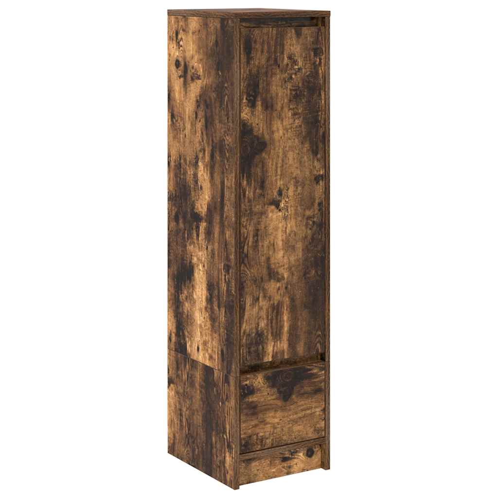 Highboard 29,5x34x119,5 cm spaanplaat gerookt eikenkleurig is nu te koop bij PeponiXL, paradijselijk wonen!