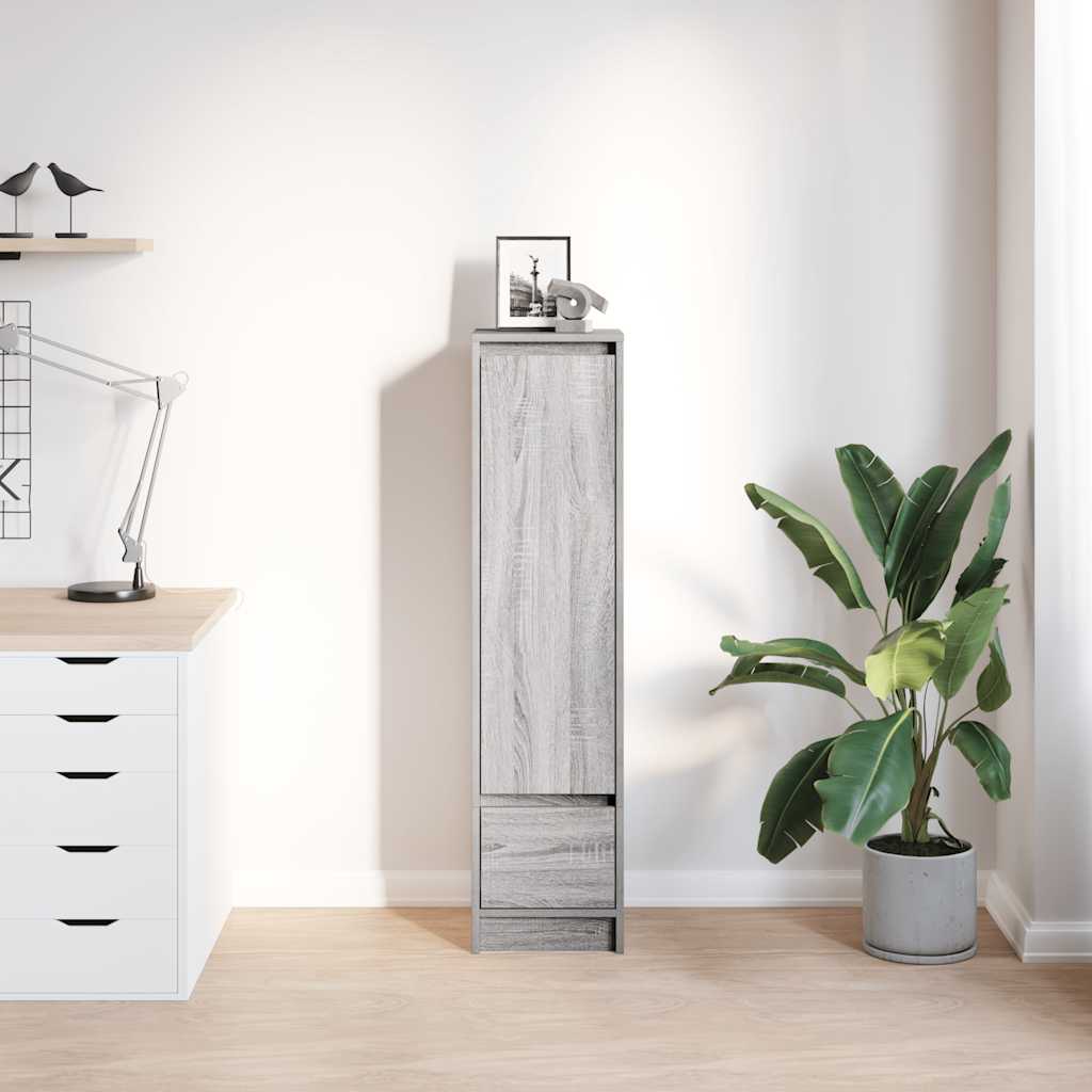 Highboard 29,5x34x119,5 cm spaanplaat grijs sonoma is nu te koop bij PeponiXL, paradijselijk wonen!