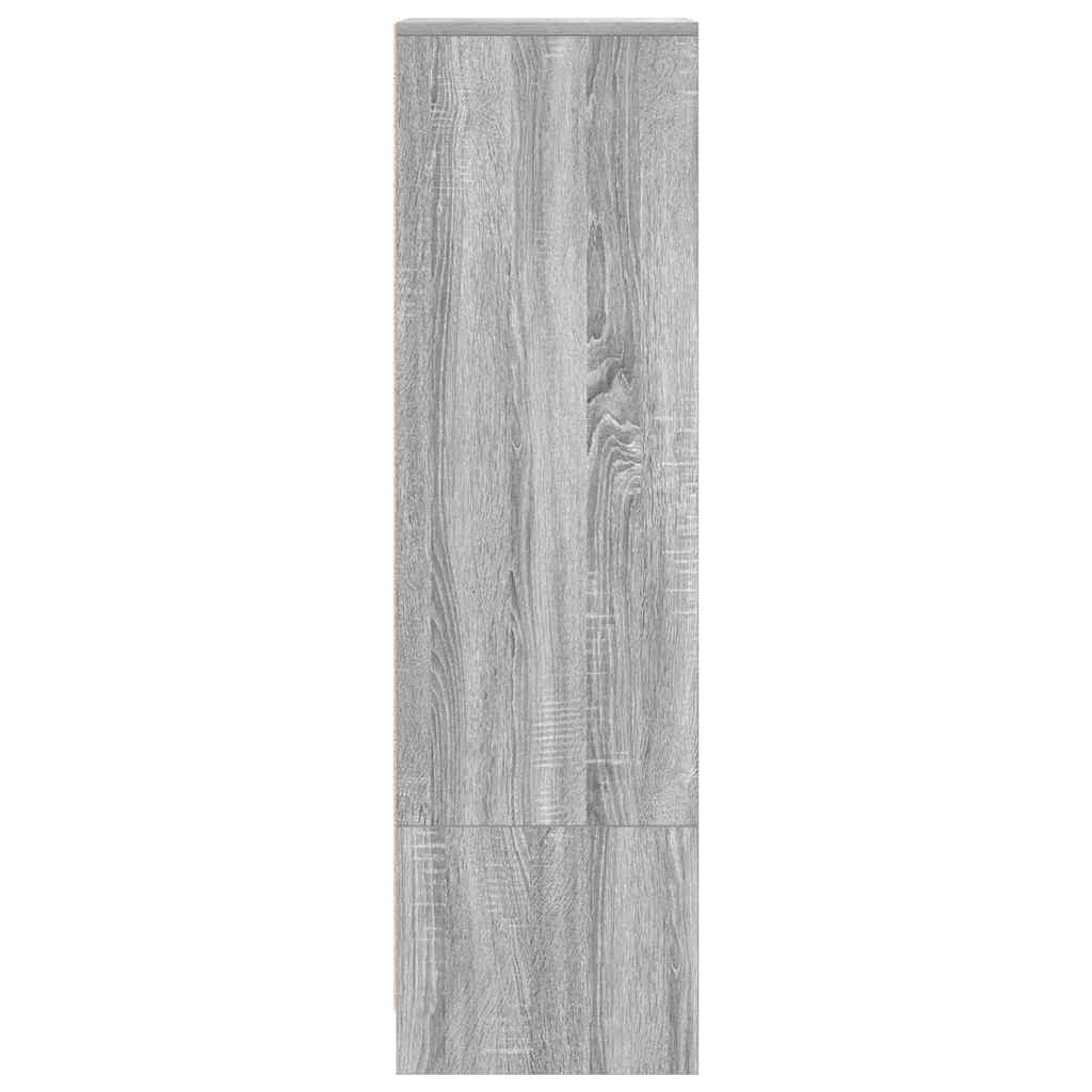 Highboard 29,5x34x119,5 cm spaanplaat grijs sonoma is nu te koop bij PeponiXL, paradijselijk wonen!