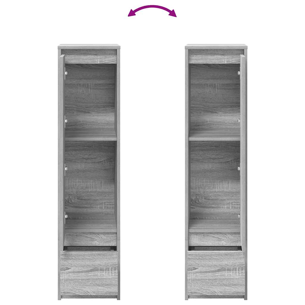 Highboard 29,5x34x119,5 cm spaanplaat grijs sonoma is nu te koop bij PeponiXL, paradijselijk wonen!