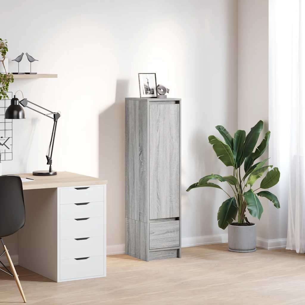 Highboard 29,5x34x119,5 cm spaanplaat grijs sonoma is nu te koop bij PeponiXL, paradijselijk wonen!