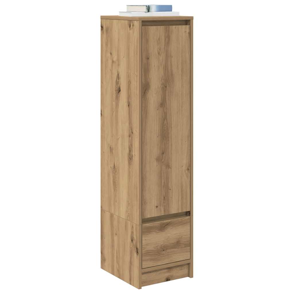 Highboard 29,5x34x119,5 cm spaanplaat eikenkleurig eikenkleurig is nu te koop bij PeponiXL, paradijselijk wonen!