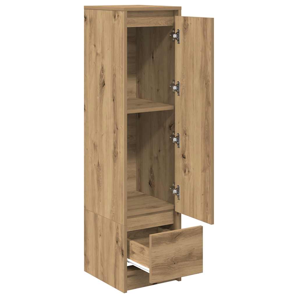 Highboard 29,5x34x119,5 cm spaanplaat eikenkleurig eikenkleurig is nu te koop bij PeponiXL, paradijselijk wonen!
