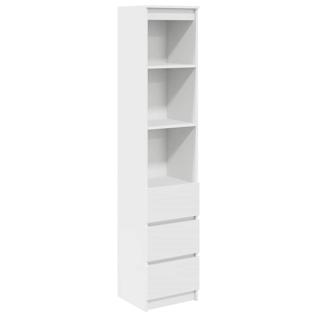 Hoge kast 37,5x35x180 cm spaanplaat wit is nu te koop bij PeponiXL, paradijselijk wonen!