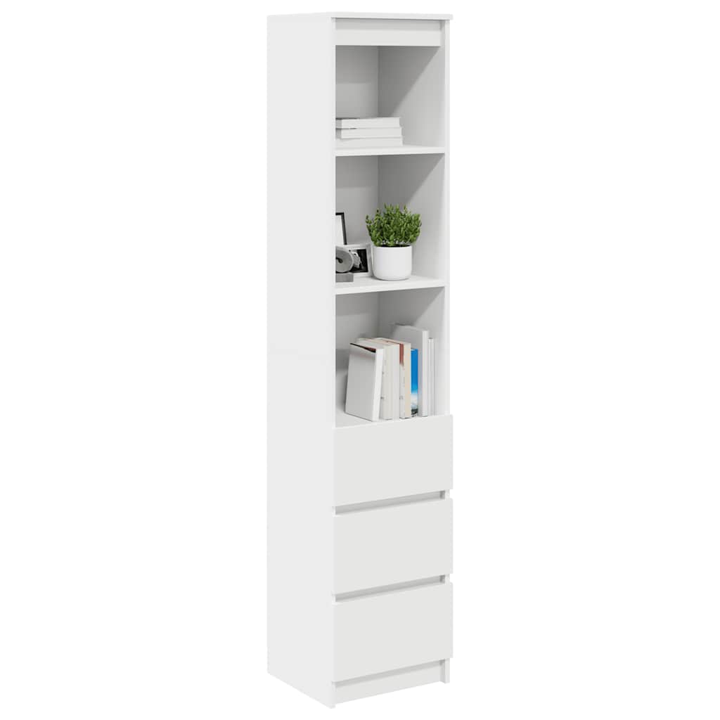 Hoge kast 37,5x35x180 cm spaanplaat wit is nu te koop bij PeponiXL, paradijselijk wonen!