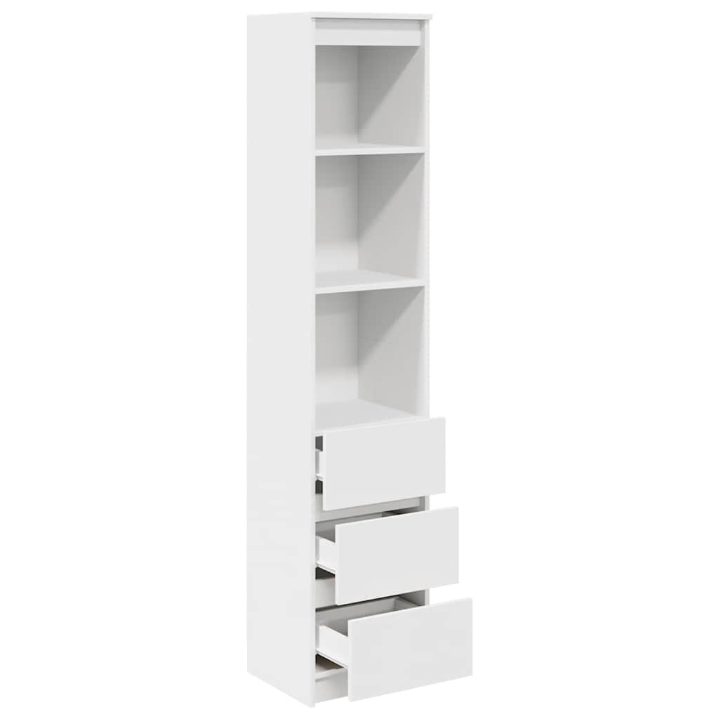 Hoge kast 37,5x35x180 cm spaanplaat wit is nu te koop bij PeponiXL, paradijselijk wonen!