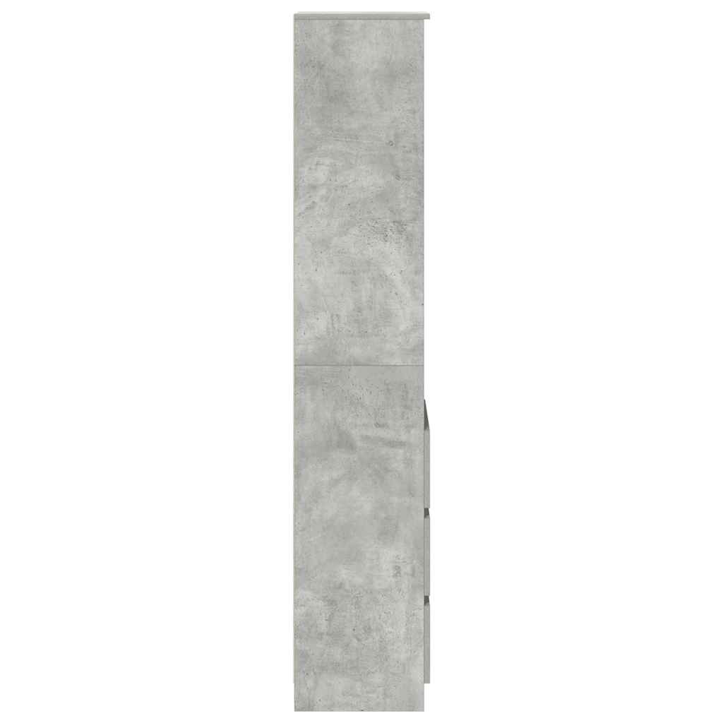 Highboard 37,5x35x180 cm spaanplaat betongrijs is nu te koop bij PeponiXL, paradijselijk wonen!