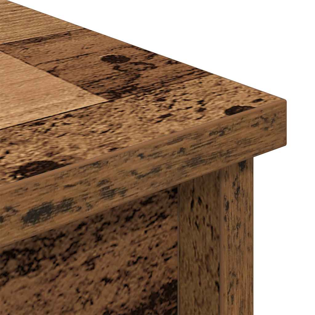 Hoge kast 37,5x35x180 cm bewerkt hout oud houtkleurig is nu te koop bij PeponiXL, paradijselijk wonen!