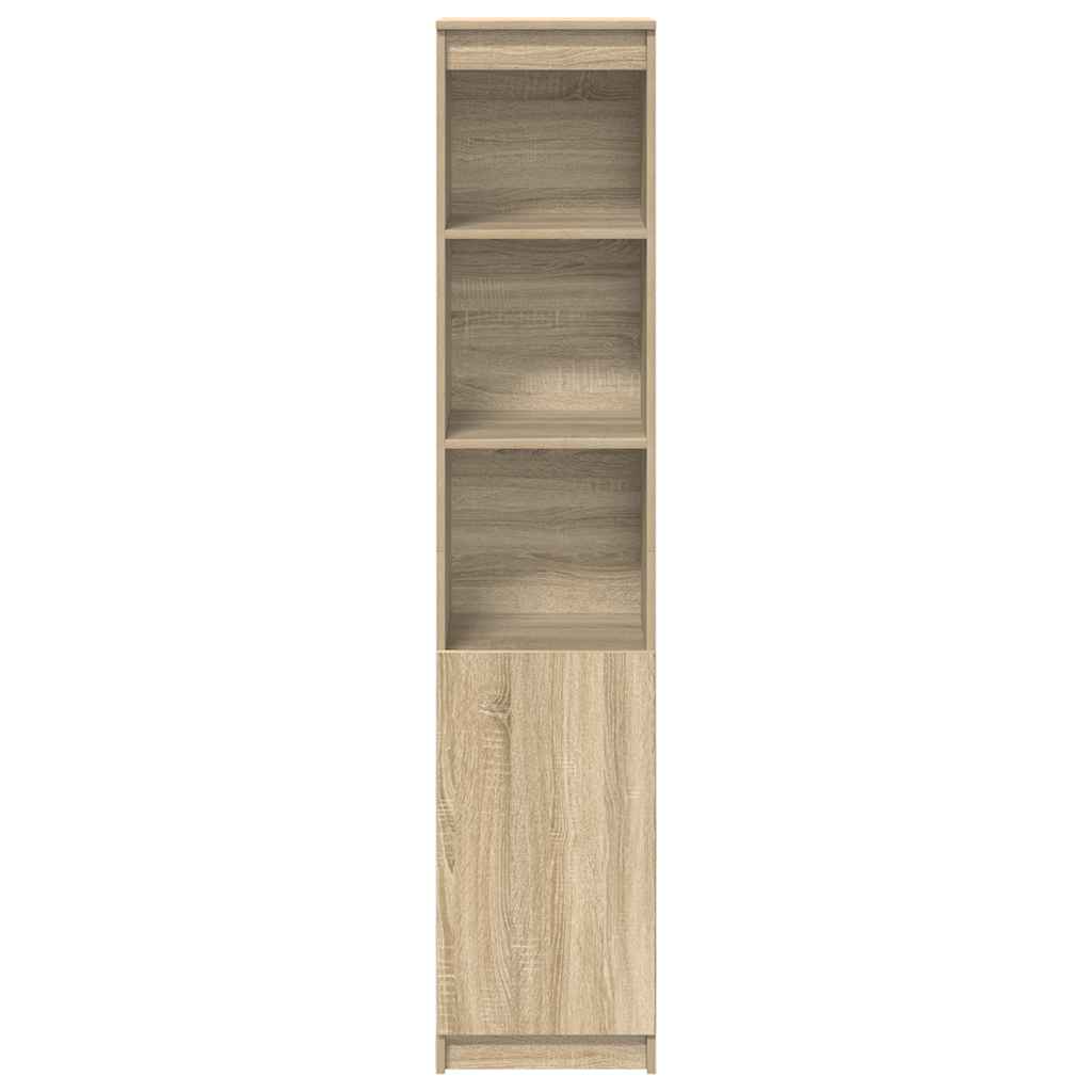 Highboard 37,5x35x180 cm spaanplaat sonoma eikenkleurig is nu te koop bij PeponiXL, paradijselijk wonen!