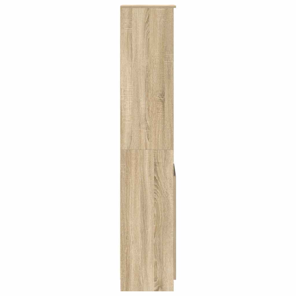 Highboard 37,5x35x180 cm spaanplaat sonoma eikenkleurig is nu te koop bij PeponiXL, paradijselijk wonen!