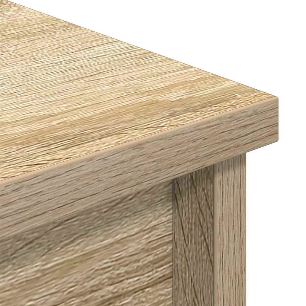 Highboard 37,5x35x180 cm spaanplaat sonoma eikenkleurig is nu te koop bij PeponiXL, paradijselijk wonen!
