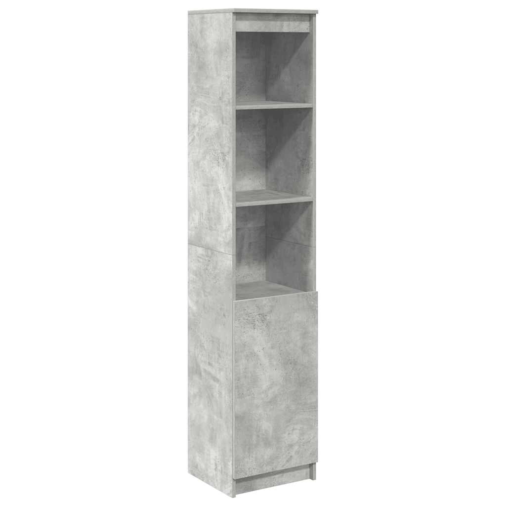 Highboard 37,5x35x180 cm spaanplaat betongrijs is nu te koop bij PeponiXL, paradijselijk wonen!