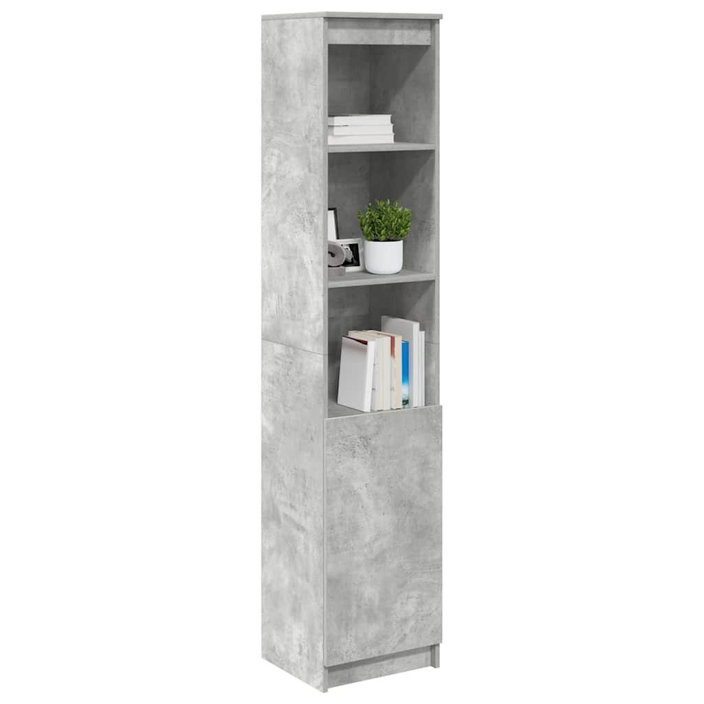 Highboard 37,5x35x180 cm spaanplaat betongrijs is nu te koop bij PeponiXL, paradijselijk wonen!