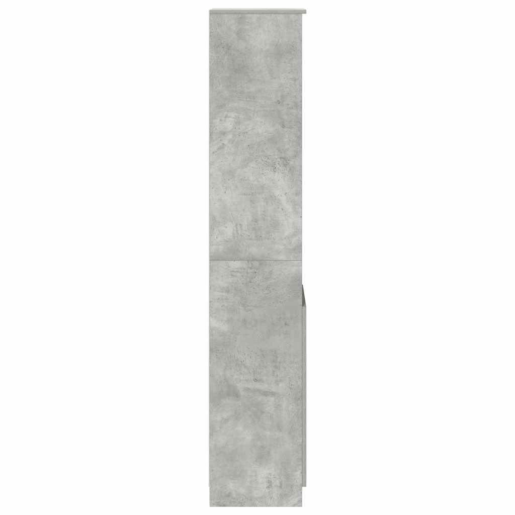 Highboard 37,5x35x180 cm spaanplaat betongrijs is nu te koop bij PeponiXL, paradijselijk wonen!