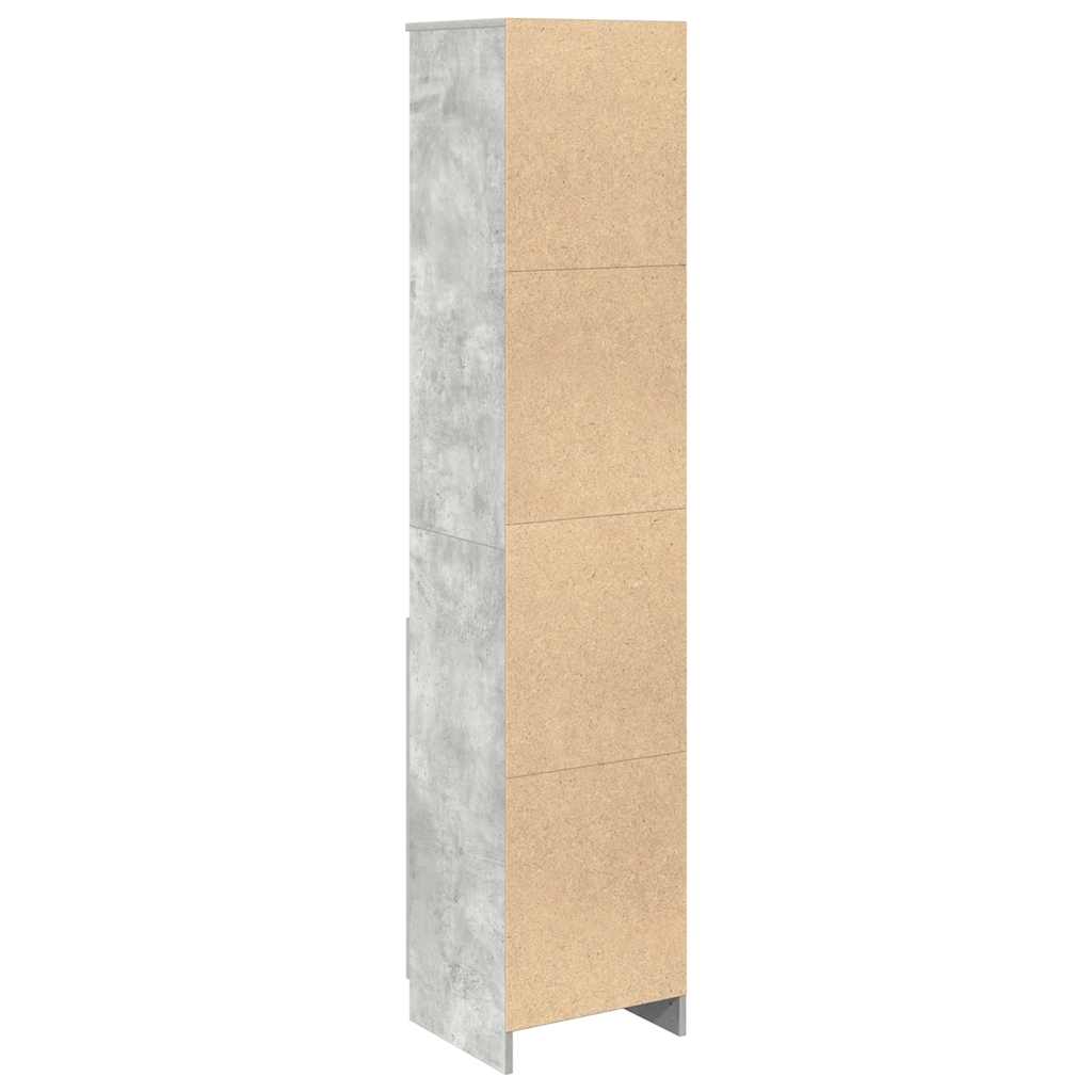 Highboard 37,5x35x180 cm spaanplaat betongrijs is nu te koop bij PeponiXL, paradijselijk wonen!