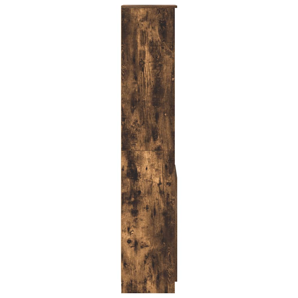 Hoge kast 37,5x35x180 cm spaanplaat gerookt eikenkleurig is nu te koop bij PeponiXL, paradijselijk wonen!