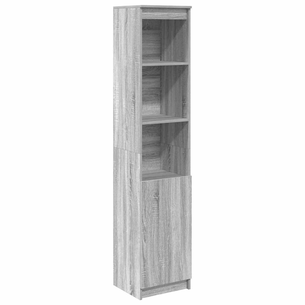 Hoge kast 37,5x35x180 cm spaanplaat grijs sonoma is nu te koop bij PeponiXL, paradijselijk wonen!
